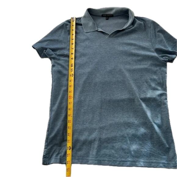 Robert Barakett Johnny Open Collar Polo - Blue - Medium - Picture 5 of 6